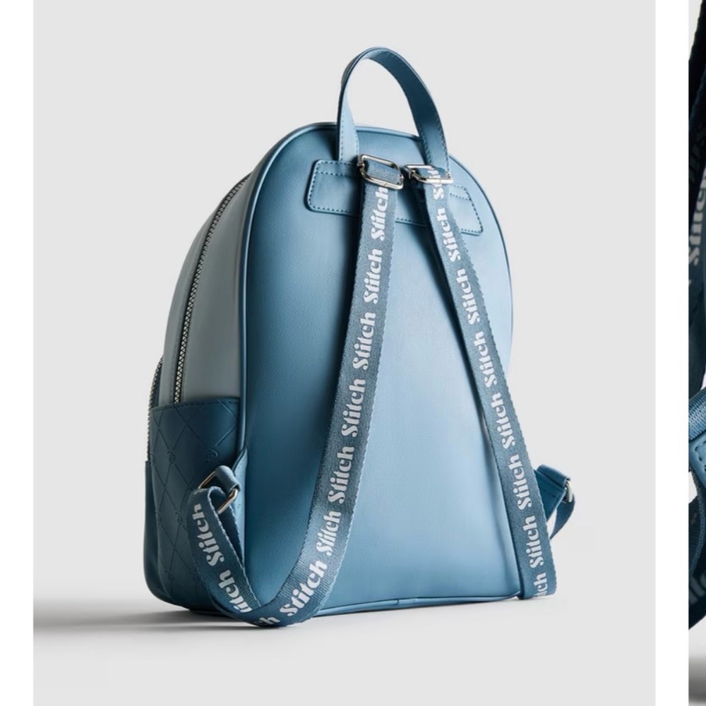 Primark Light Blue Stitch Backpack. NWT - Picture 3 of 8